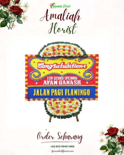 Bunga Papan Congratulation di Bangkaloa Ilir